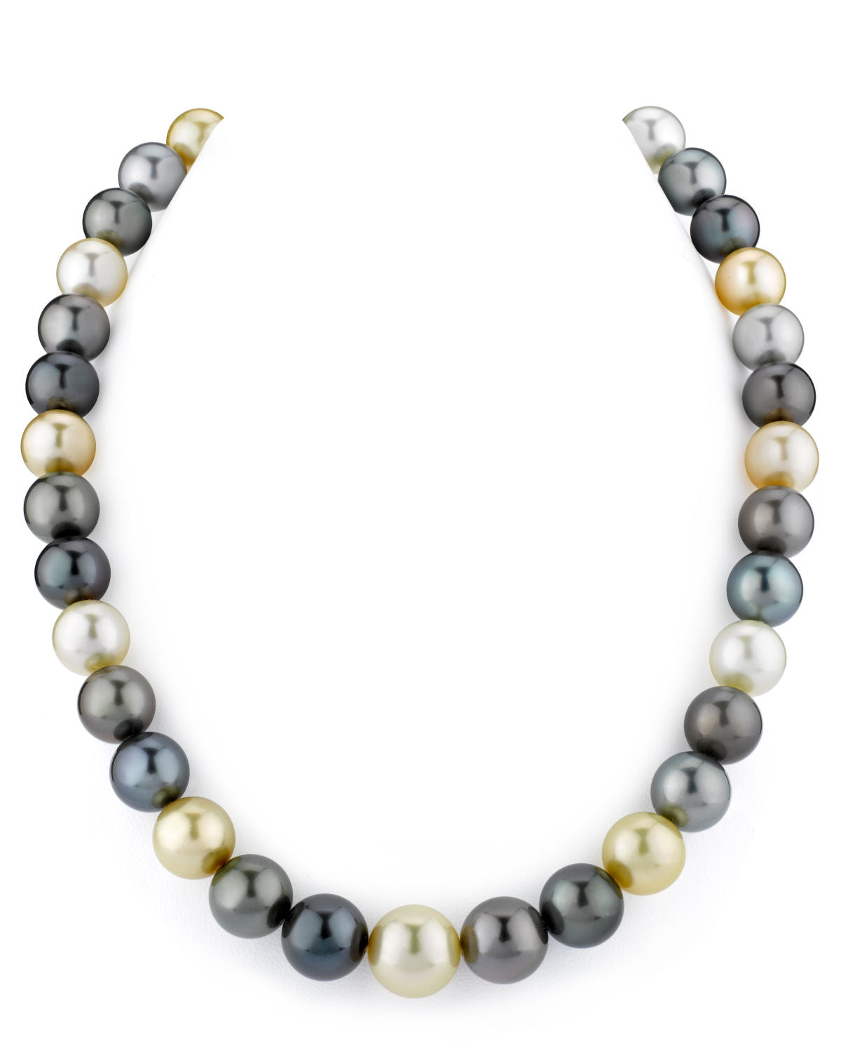 10-12mm South Sea Multicolor Pearl Necklace - Gem Quality