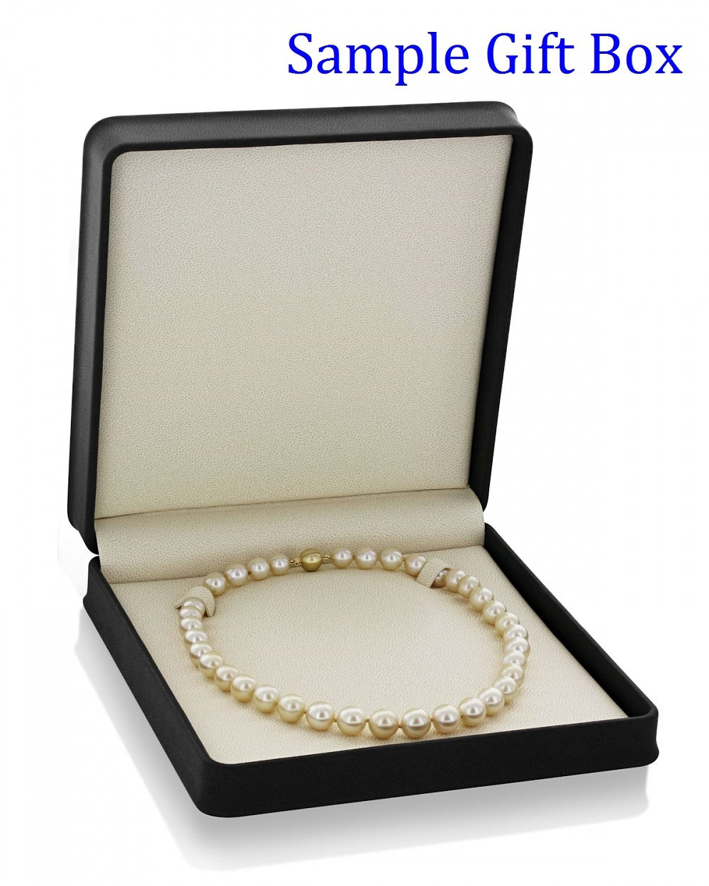 10-12mm Golden South Sea Pearl Necklace - Gem Quality - Fourth Image