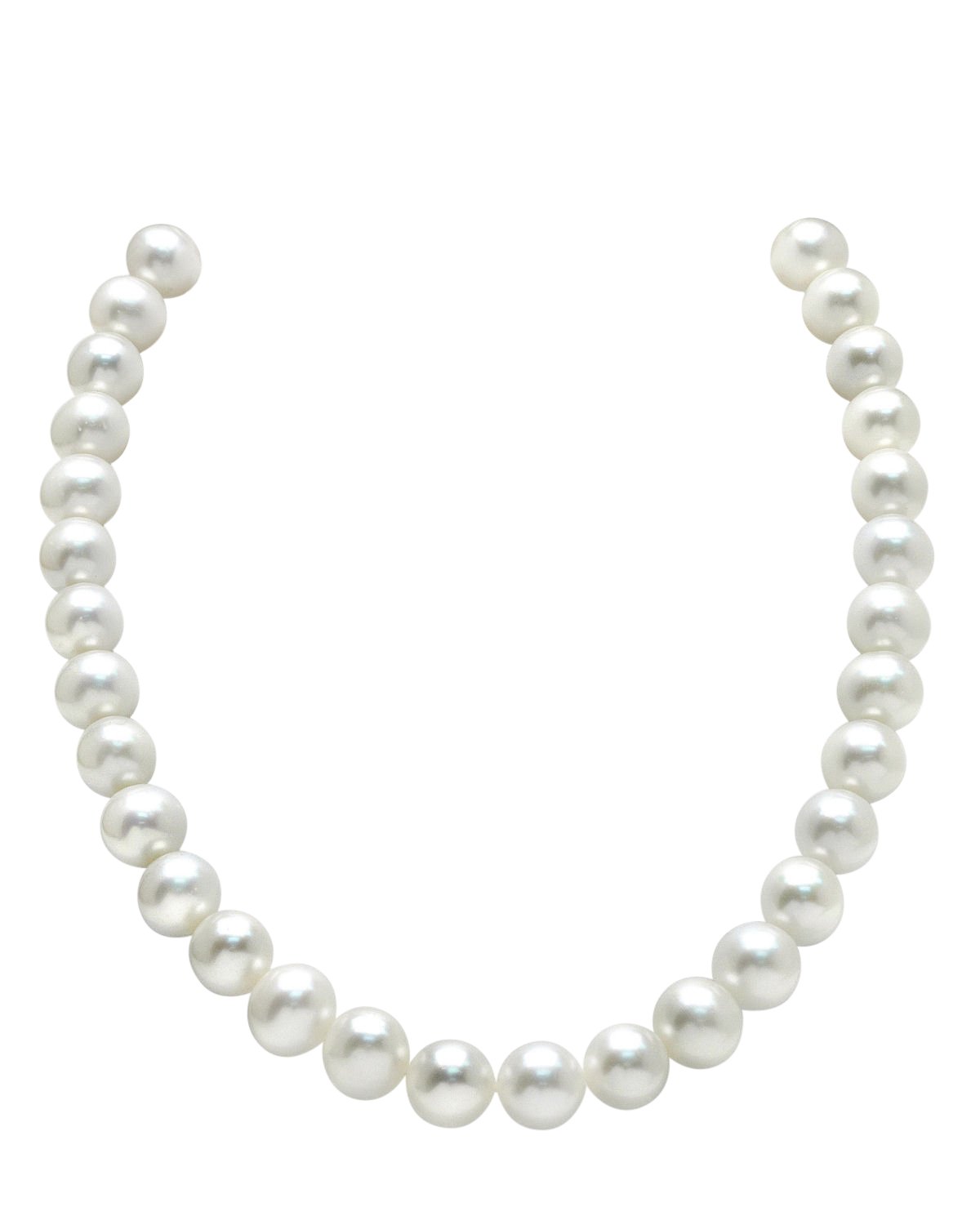 10.5-11.5mm White Freshwater Pearl Necklace - AAA Quality