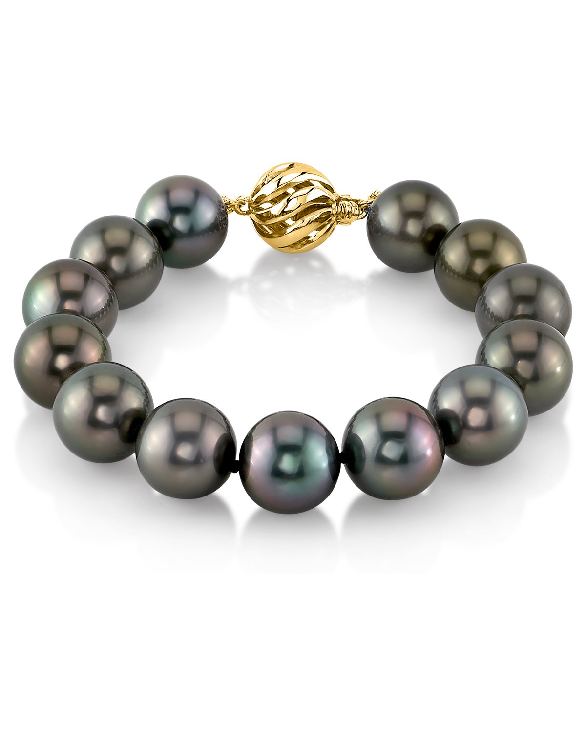 11-12mm Tahitian South Sea Pearl Bracelet - AAAA Quality - Model Image