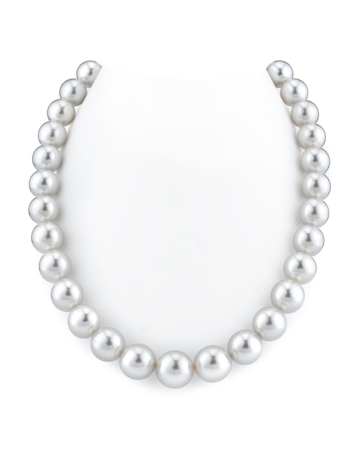 12-15mm White South Sea Pearl Necklace -  Gem Quality