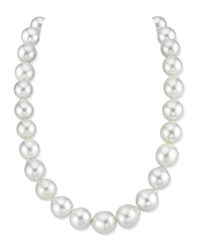 13-15mm White South Sea Baroque Pearl Necklace