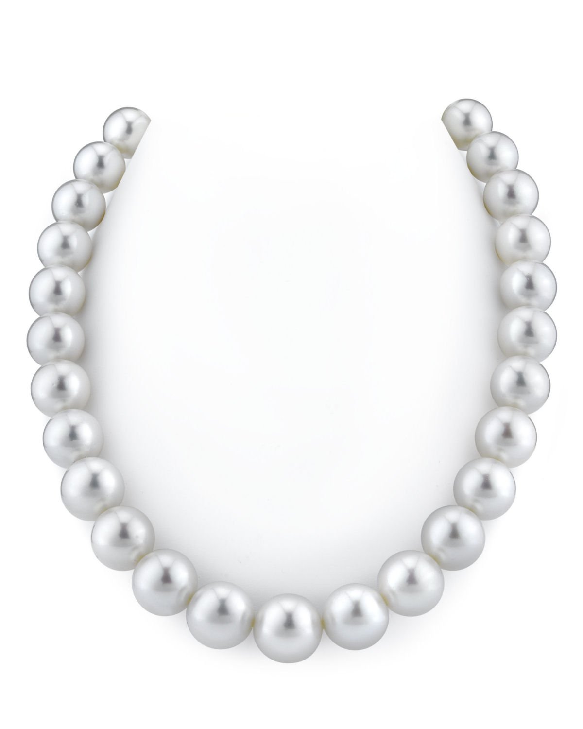 13-16mm White South Sea Pearl Necklace - GLA CERTIFIED Gem Quality