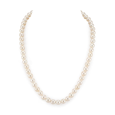 7-8mm White Freshwater Choker Length Pearl Necklace