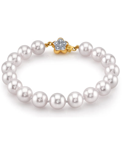 8.0-8.5mm Akoya White Pearl Bracelet - Third Image