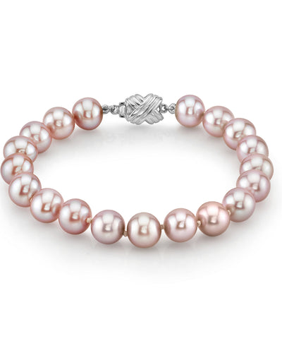 7.0-7.5mm Pink Freshwater Pearl Bracelet - AAAA Quality