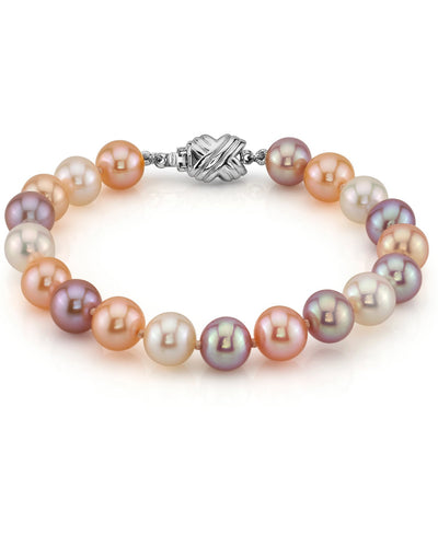 8.0-8.5mm Multicolor Freshwater Pearl Bracelet - AAAA Quality