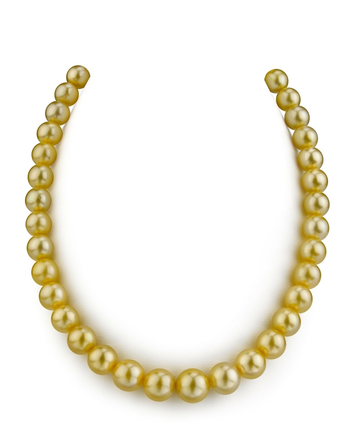 9-11mm Golden South Sea Pearl Necklace - Gem Quality