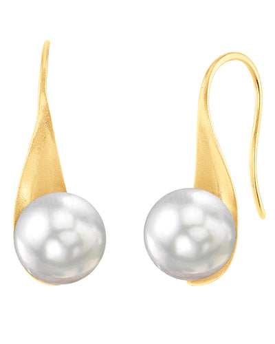 White South Sea Pearl Millie Earrings - Third Image