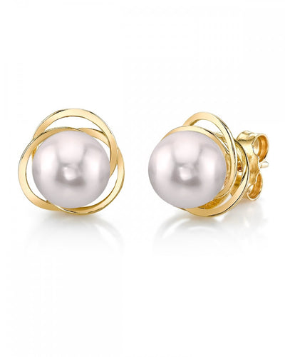 Akoya Pearl Lexi Earrings - Model Image