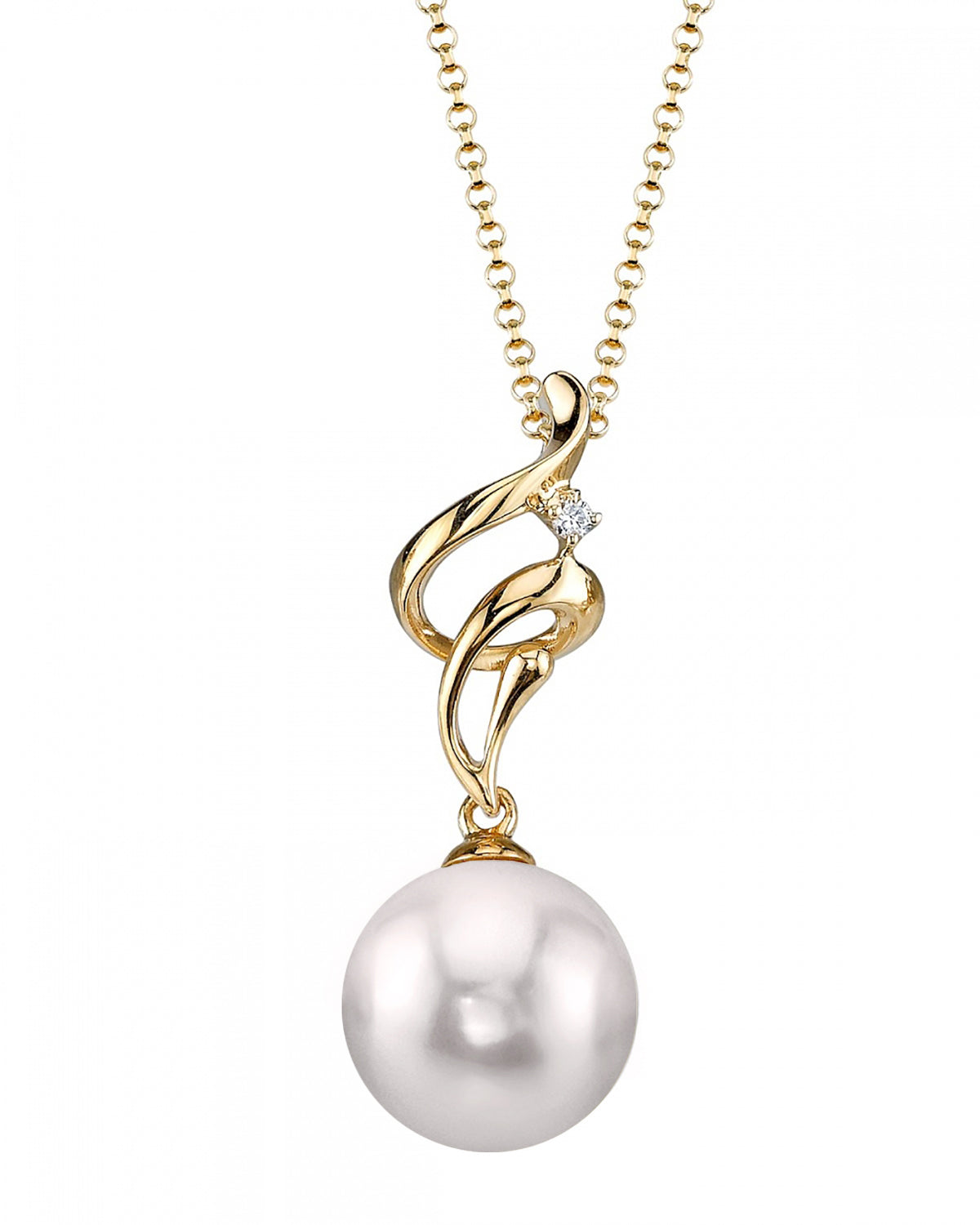 Akoya Pearl & Diamond Aria Pendant - Secondary Image