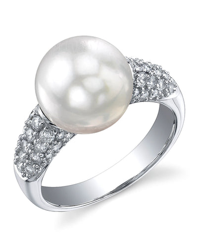 South Sea Pearl & Diamond Serenity Ring