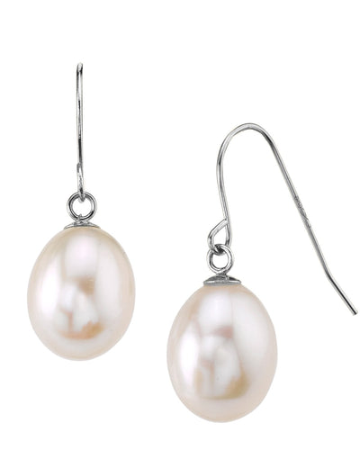 14K Gold Drop-Shape Freshwater Pearl Desire Earrings