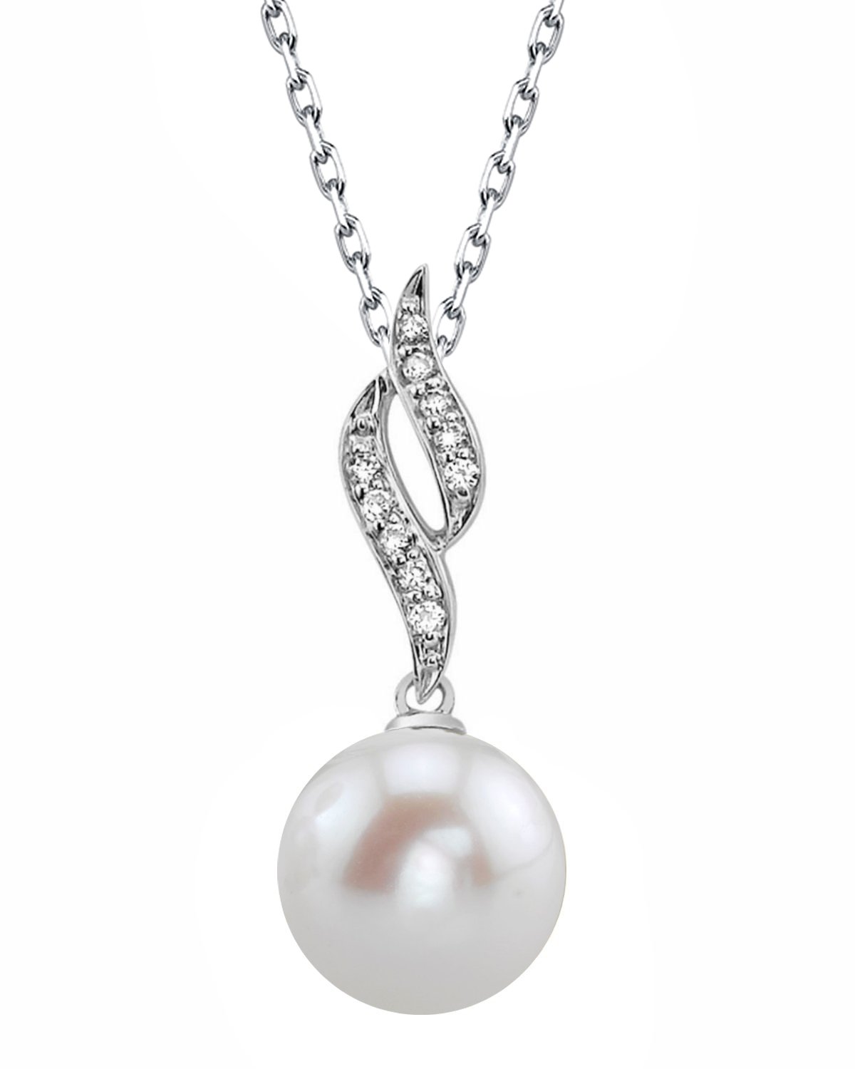 Freshwater Pearl & Diamond Suzanna Pendant