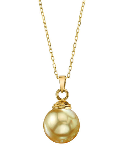 Golden South Sea Hope Pendant