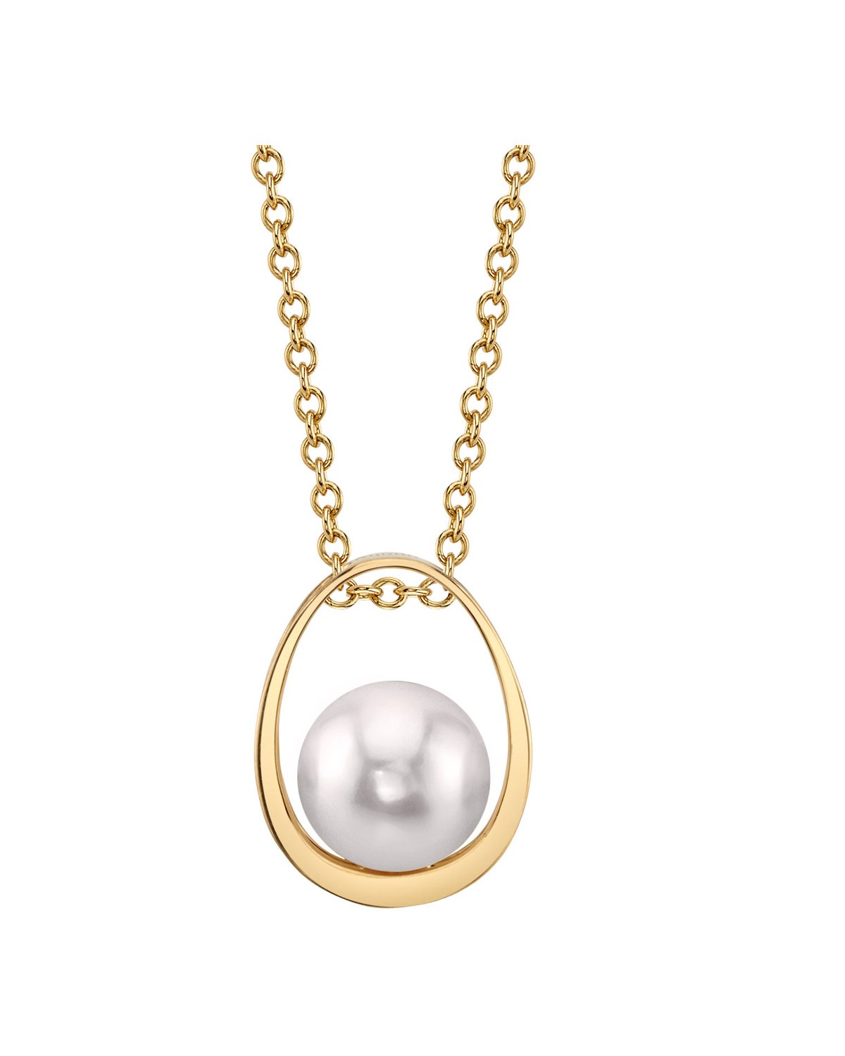 Japanese Akoya Pearl Jamie Pendant - Model Image