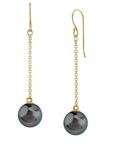 Tahitian South Sea Pearl Sandra Earrings - Model Image