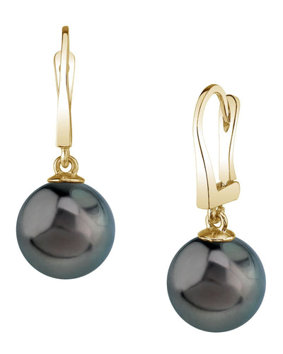 Tahitian South Sea Pearl Classic Elegance Earrings - Fourth Image