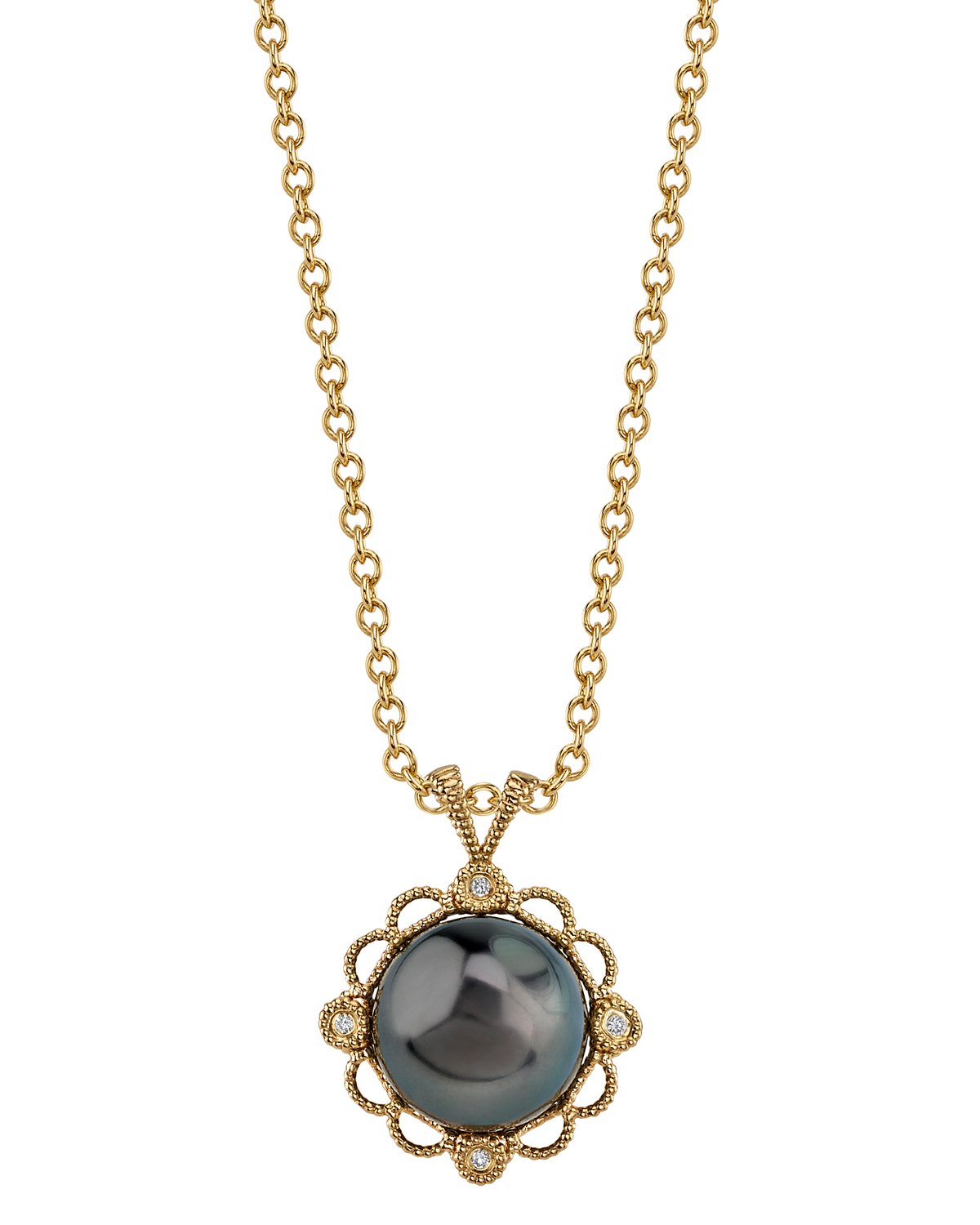 Tahitian South Sea Pearl Lea Pendant - Secondary Image