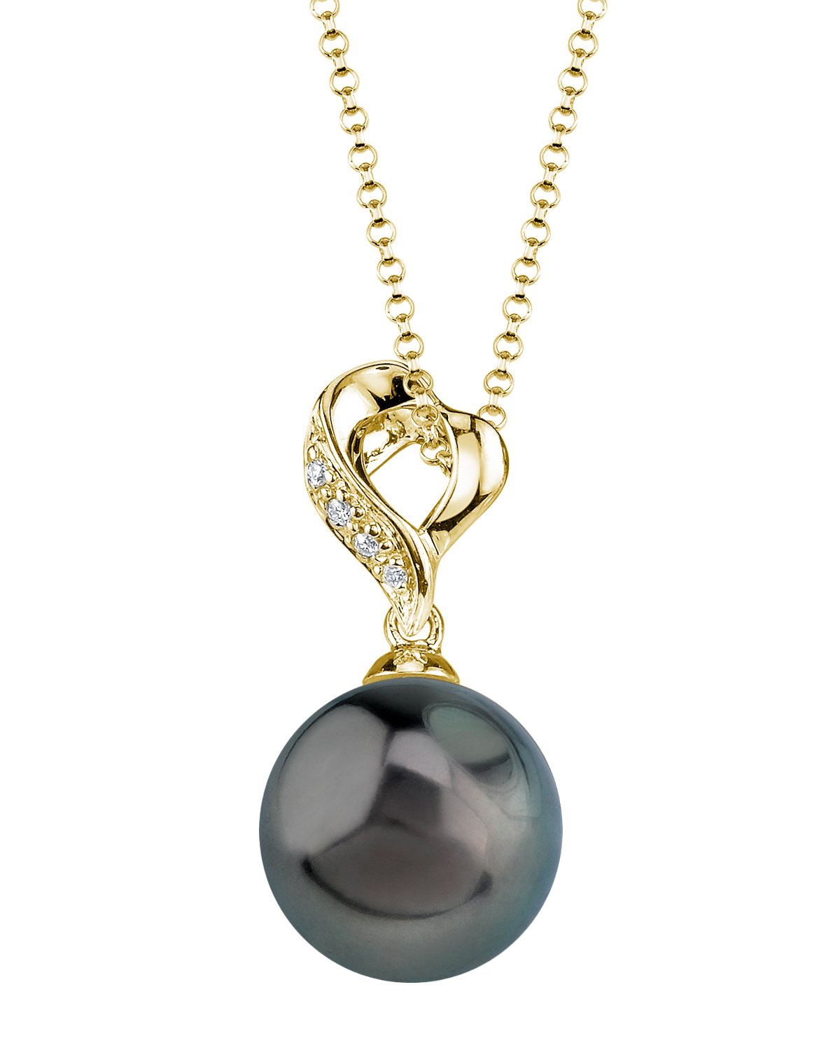 Tahitian South Sea Pearl & Diamond Melissa Pendant - Third Image