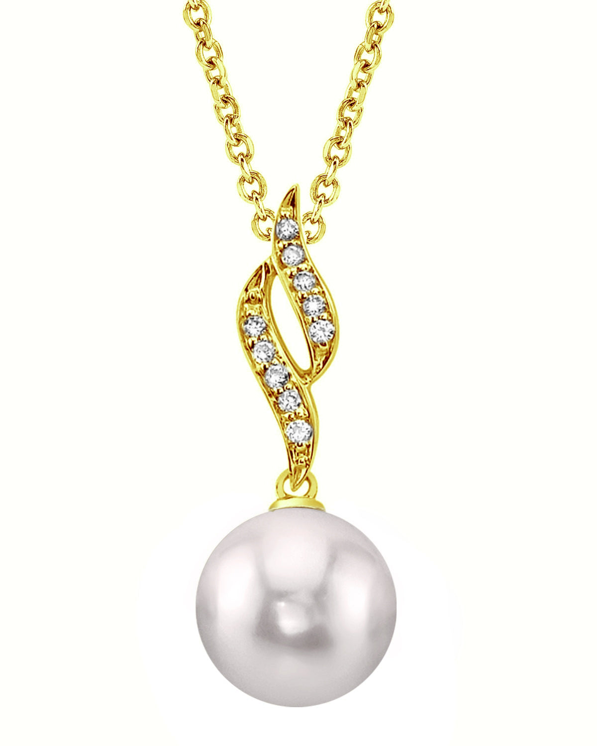 Akoya Pearl & Diamond Suzanna Pendant - Secondary Image